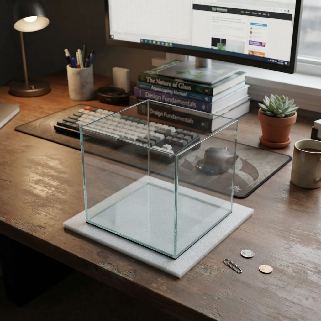 Rimless 1ft Cube Aquarium