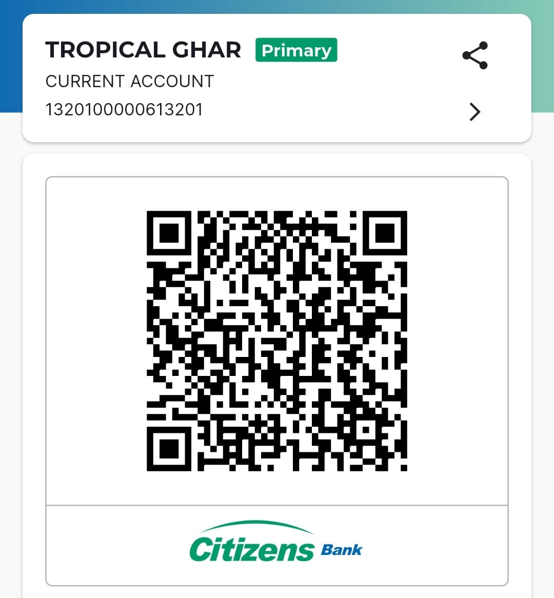 Pre-payment QR code